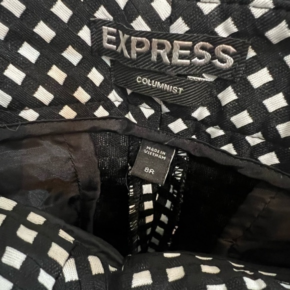 Women’s Black and White Checkered Pants - Picture 3 of 3